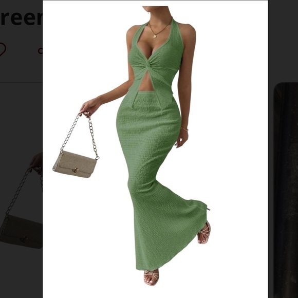 Soly Hux Dresses & Skirts - 🌿 XS SOLY HUX Women's Two-Piece Twist Front Halter Cami Top & Skirt Summer Set